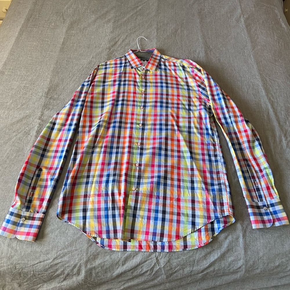 Blue Industry multi check shirt